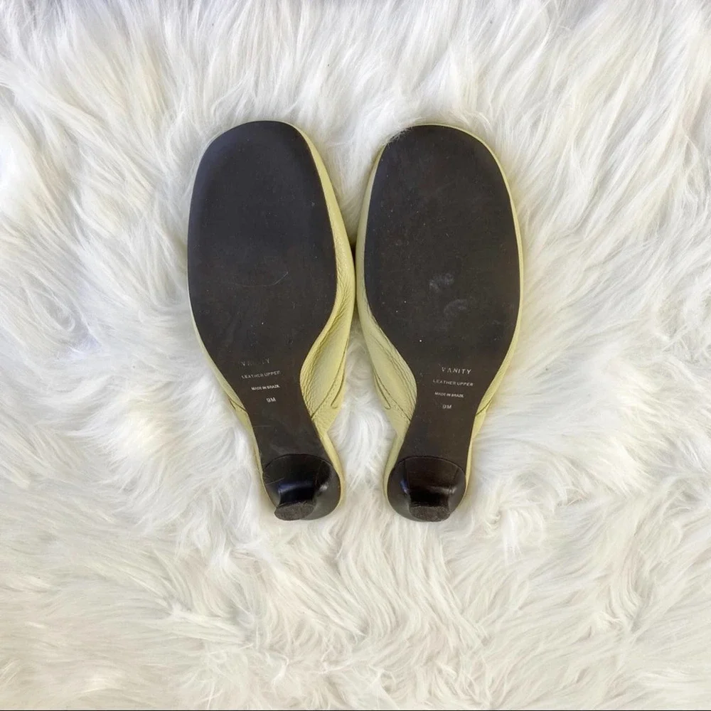 Bene Trovato Vanity slip on green ribbon sandals 9